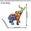 Artistic Elephant Figure with Colorful Design | High & Bury