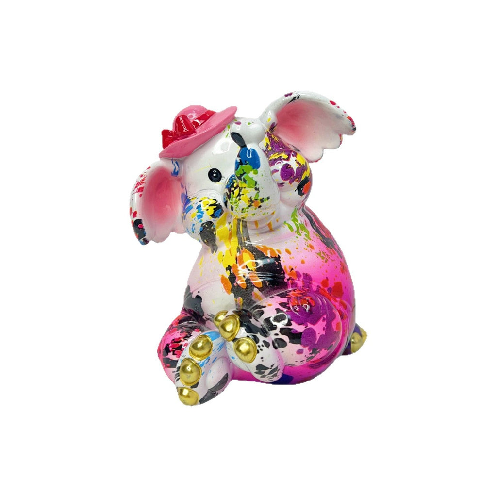 Artistic Elephant Figure with Football Motif | High & Bury