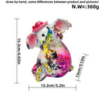 Artistic Elephant Figure with Football Motif | High & Bury