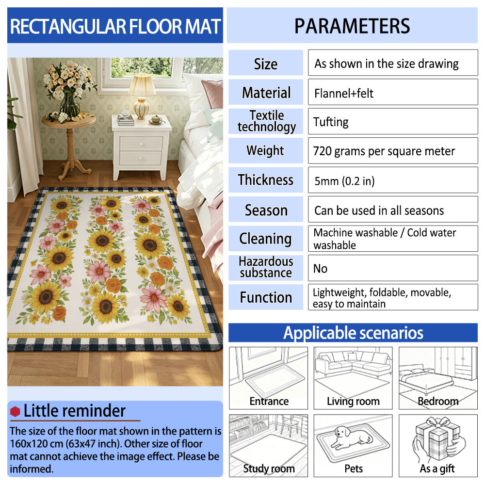 Artistic Floral Area Rug | High & Bury