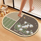 Artistic Floral Bath Mat | High & Bury