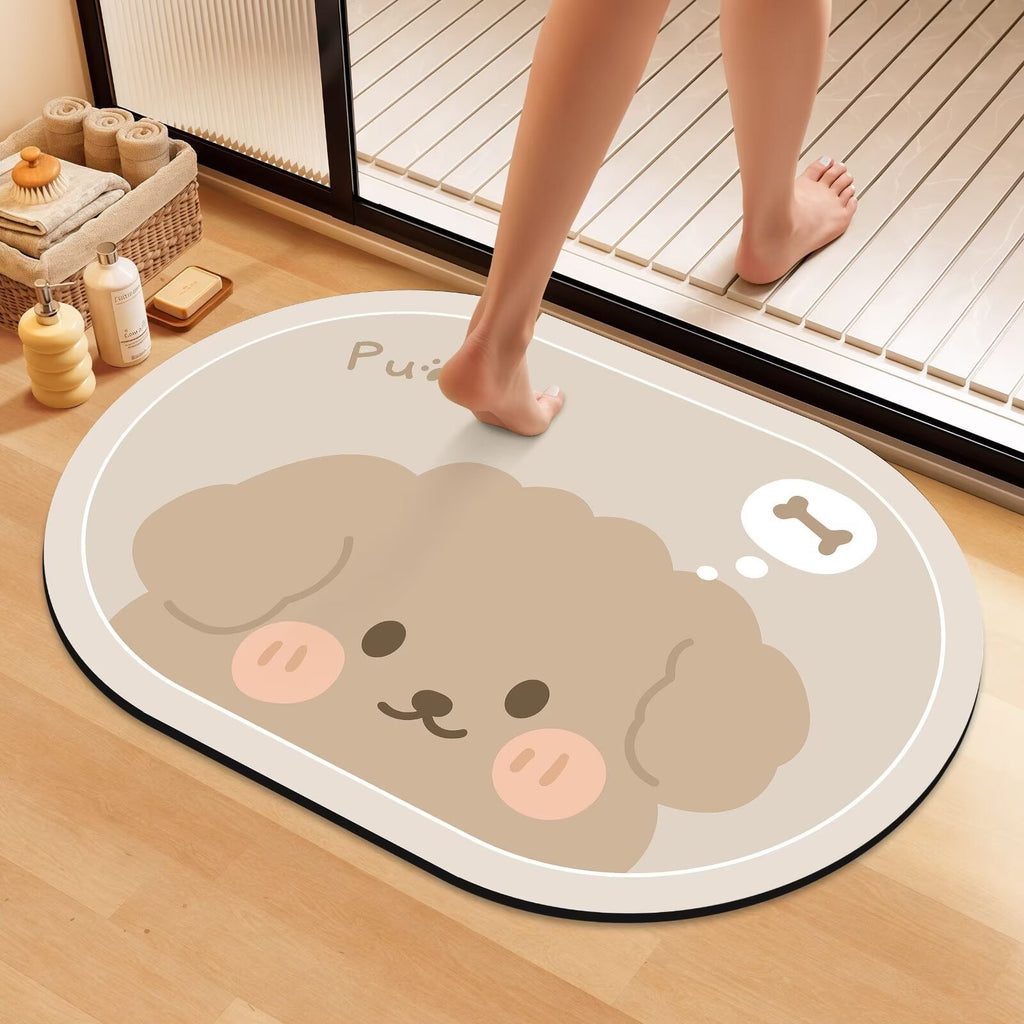 Artistic Floral Bath Mat | High & Bury