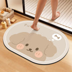 Artistic Floral Bath Mat | High & Bury