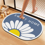 Artistic Floral Bath Mat | High & Bury