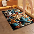 Artistic Floral Design Bath Mat | High & Bury