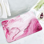 Artistic Floral Print Bathroom Mat | High & Bury