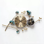 Artistic Floral Wall Clock Sculpture | High & Bury