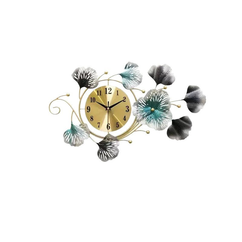 Artistic Floral Wall Clock Sculpture | High & Bury
