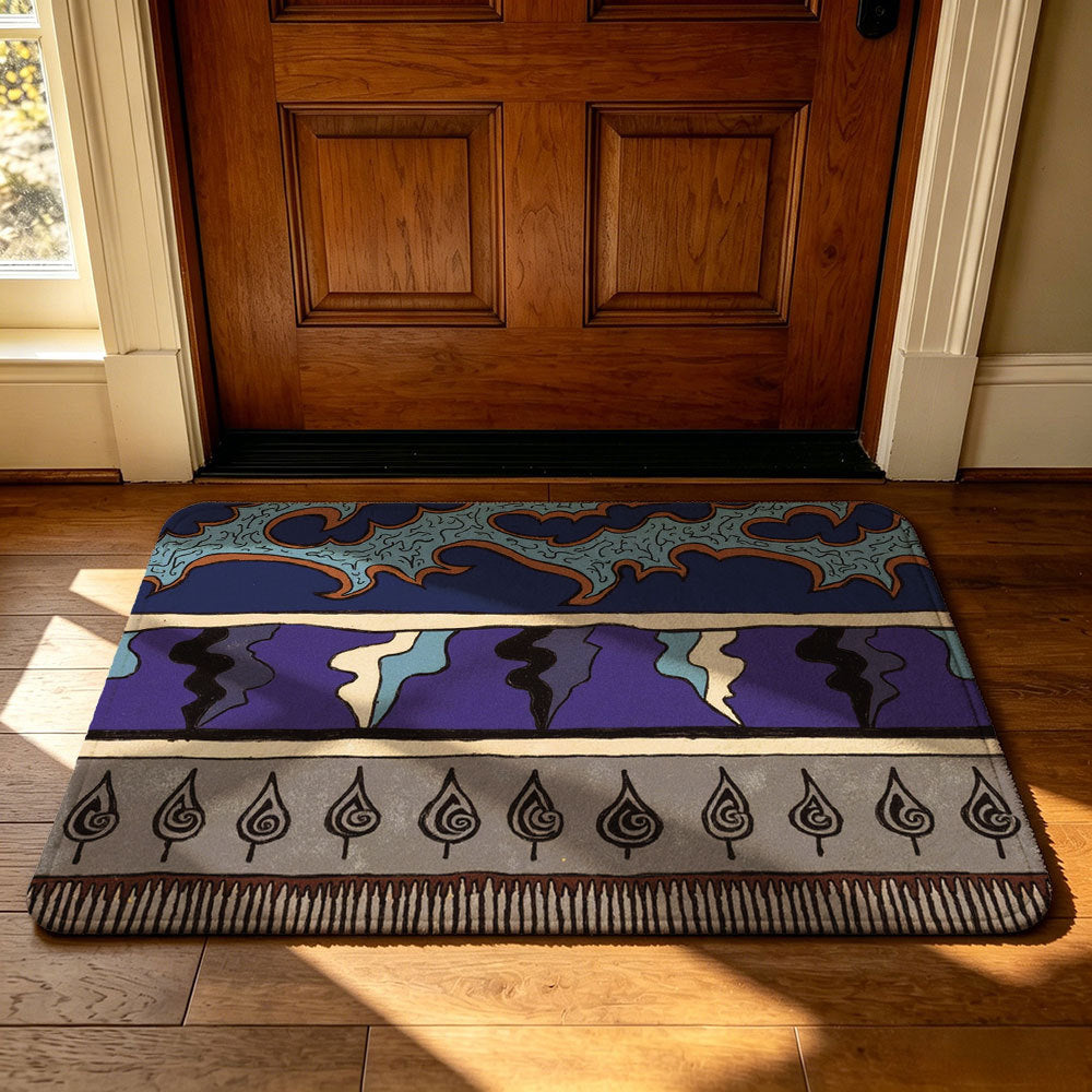 Artistic Geometric Welcome Mat | High & Bury