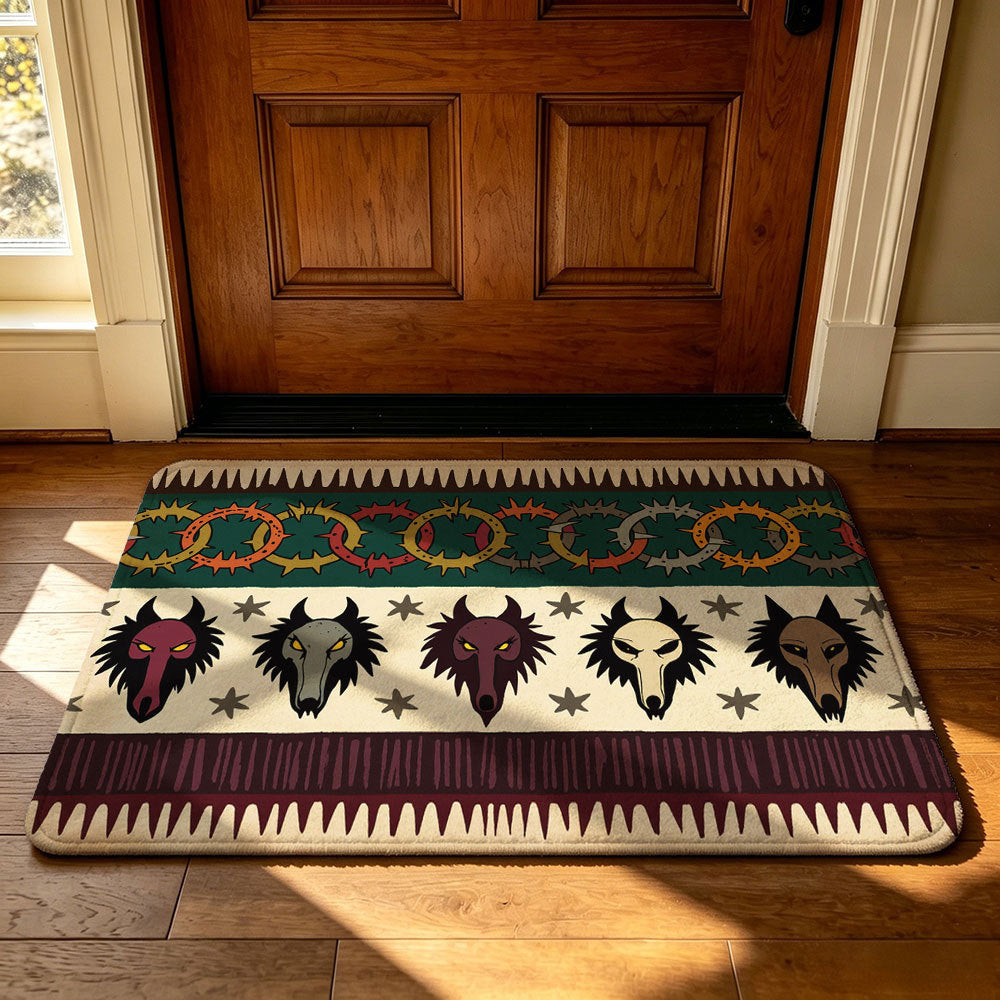 Artistic Geometric Welcome Mat | High & Bury