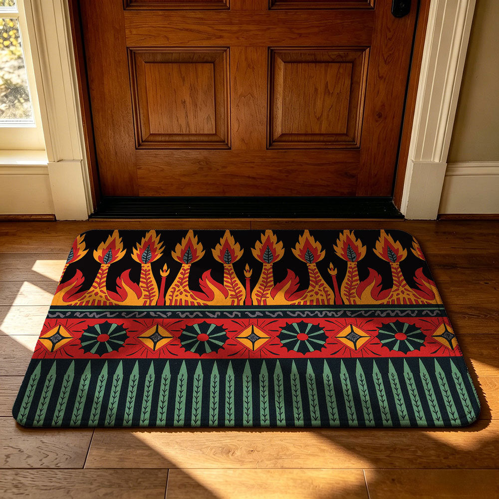 Artistic Geometric Welcome Mat | High & Bury