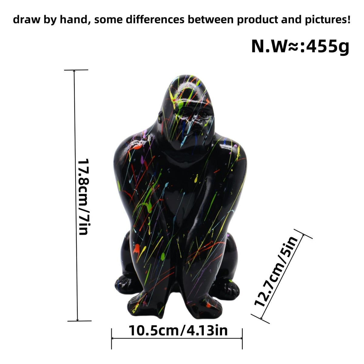 Artistic Gorilla Sculpture | High & Bury