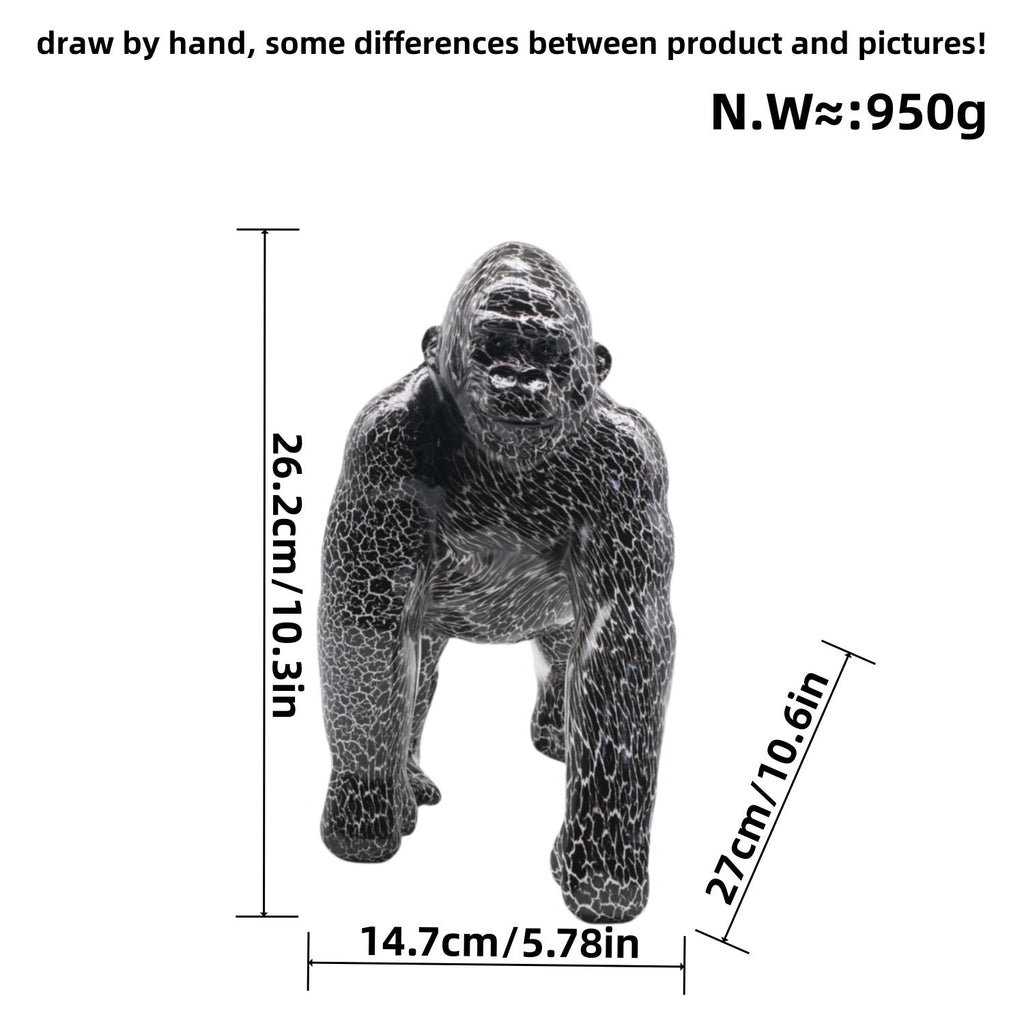 Artistic Gorilla Sculpture | High & Bury