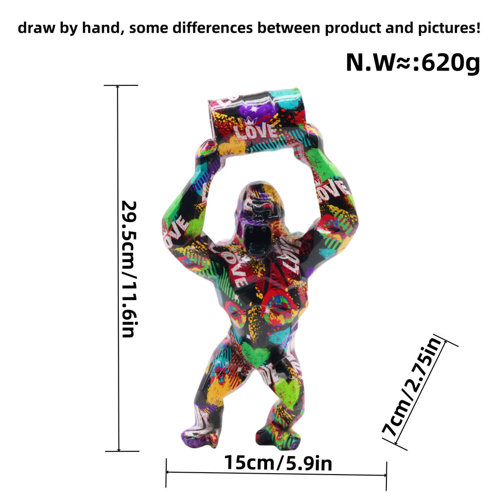 Artistic Gorilla Sculpture | High & Bury