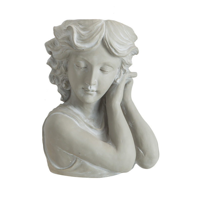 Artistic Head Sculpture Flower Pot | High & Bury