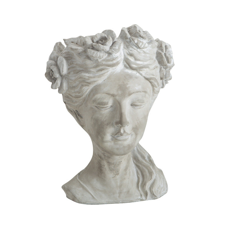 Artistic Head Sculpture Flower Pot | High & Bury