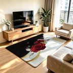 Artistic Lion Print Area Rug | High & Bury