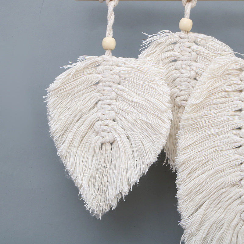 Artistic Macrame Leaf Wall Hanging | High & Bury
