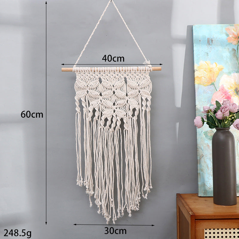 Artistic Macrame Wall Hanging 24 × 16 Inch | High & Bury