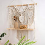 Artistic Macrame Wall Hanging Shelf | High & Bury