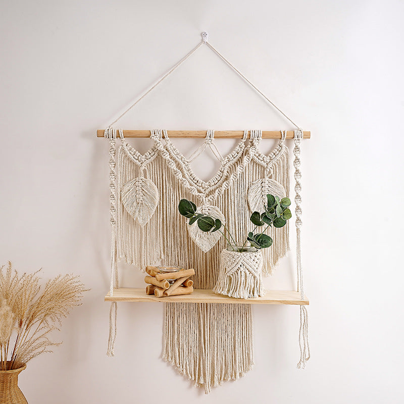 Artistic Macrame Wall Hanging Shelf | High & Bury