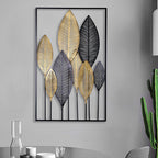 Artistic Metal Leaf Wall Sculpture | High & Bury