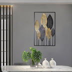 Artistic Metal Leaf Wall Sculpture | High & Bury