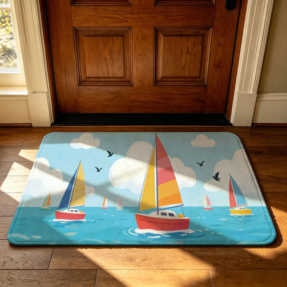 Artistic Outdoor-Themed Welcome Mat | High & Bury