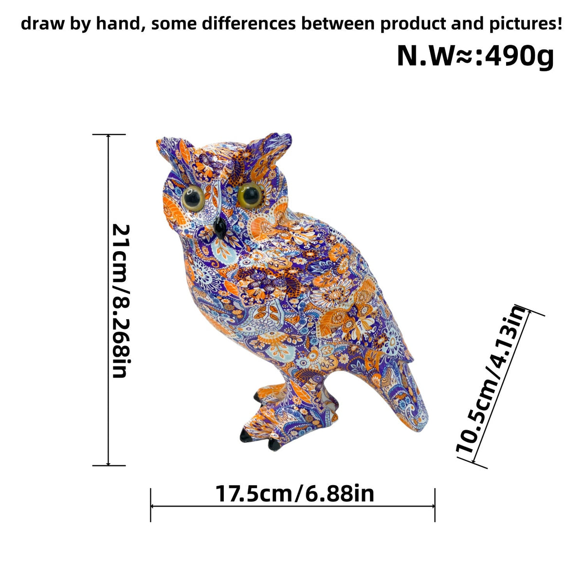 Artistic Owl Decorative Figure | High & Bury
