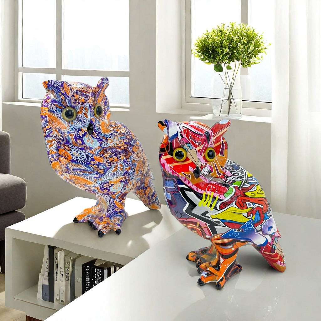 Artistic Owl Decorative Figure | High & Bury