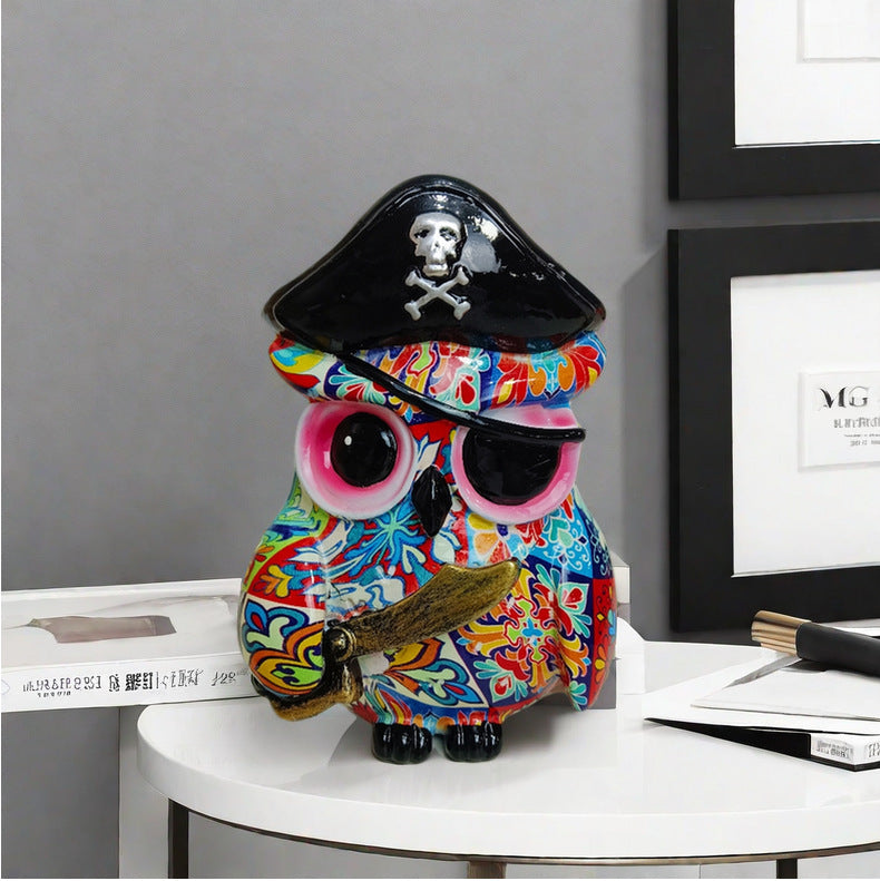 Artistic Owl Figure in Maritime Design | High & Bury