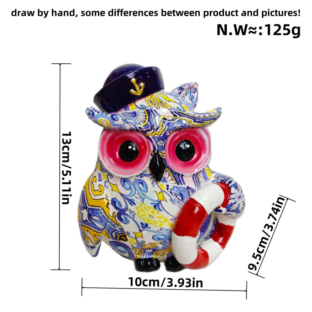 Artistic Owl Figure in Maritime Design | High & Bury