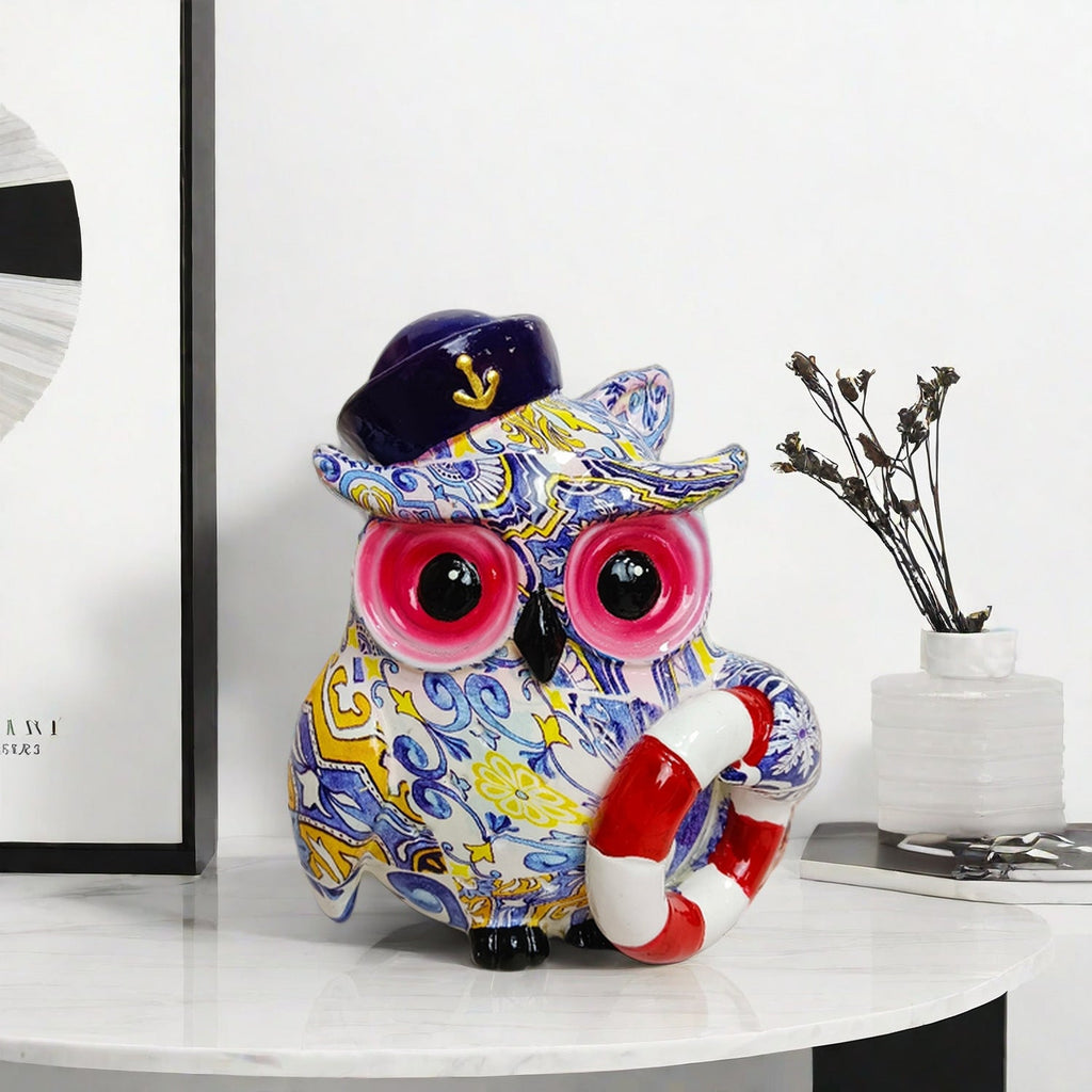 Artistic Owl Figure in Maritime Design | High & Bury