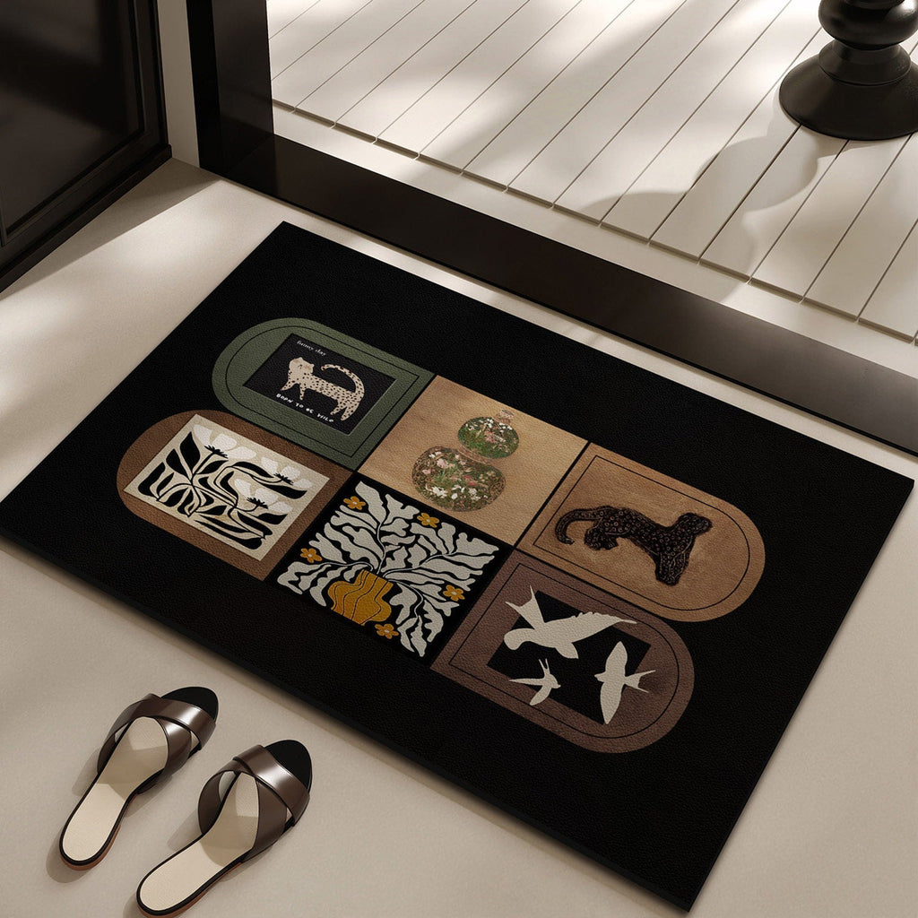 Artistic Patterned Decorative Area Rug | High & Bury