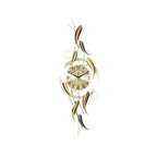 Artistic Wall Clock with Leaf Motif | High & Bury