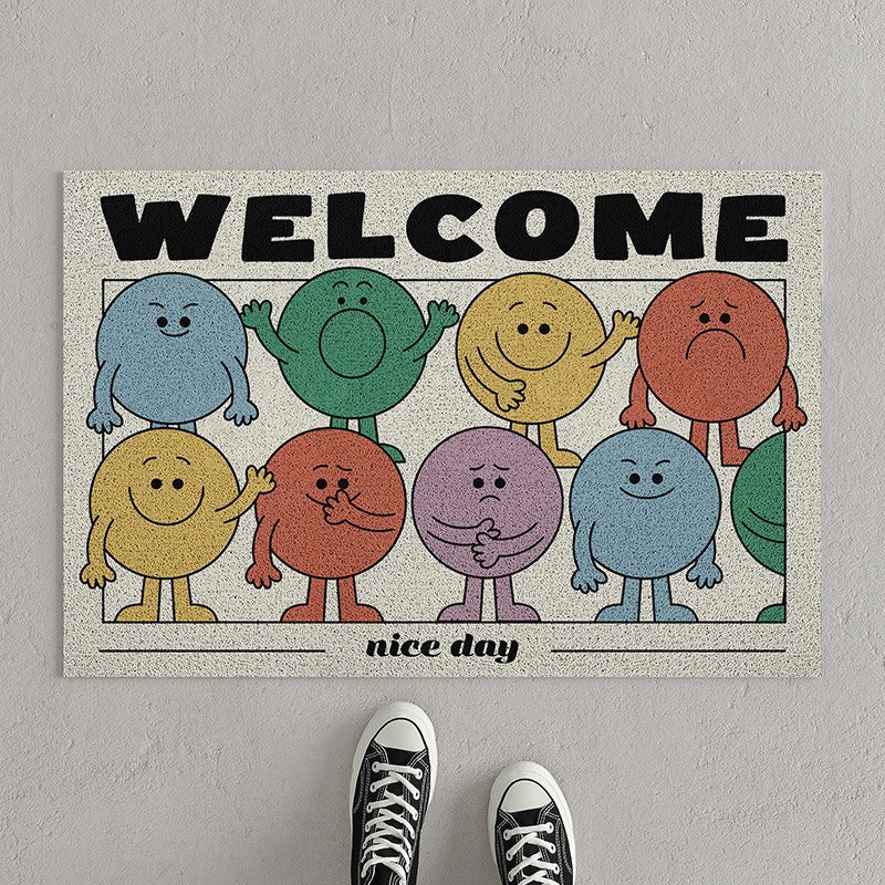 Artistic Welcome Floor Mat | High & Bury