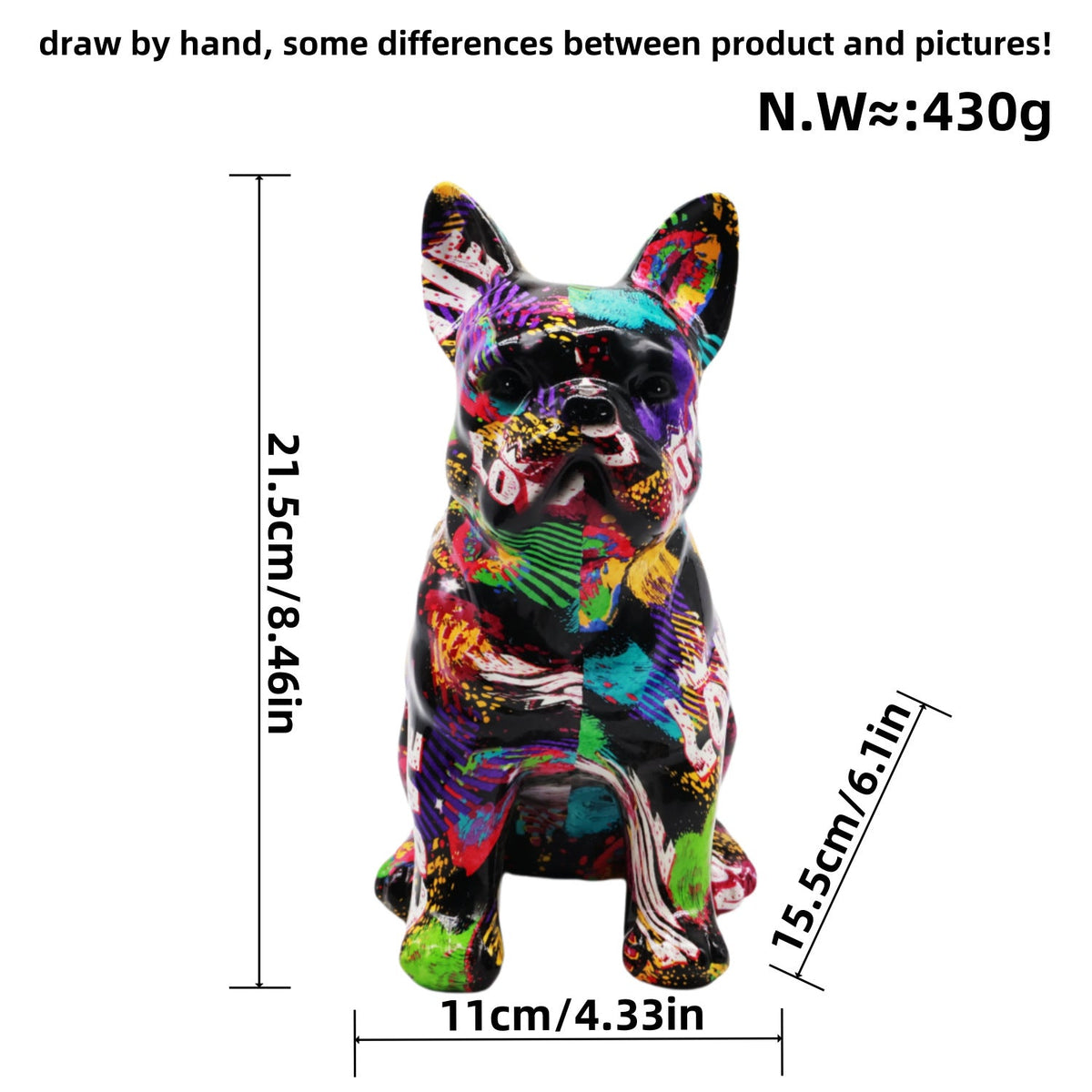 Artistically Designed Bulldog Figure | High & Bury
