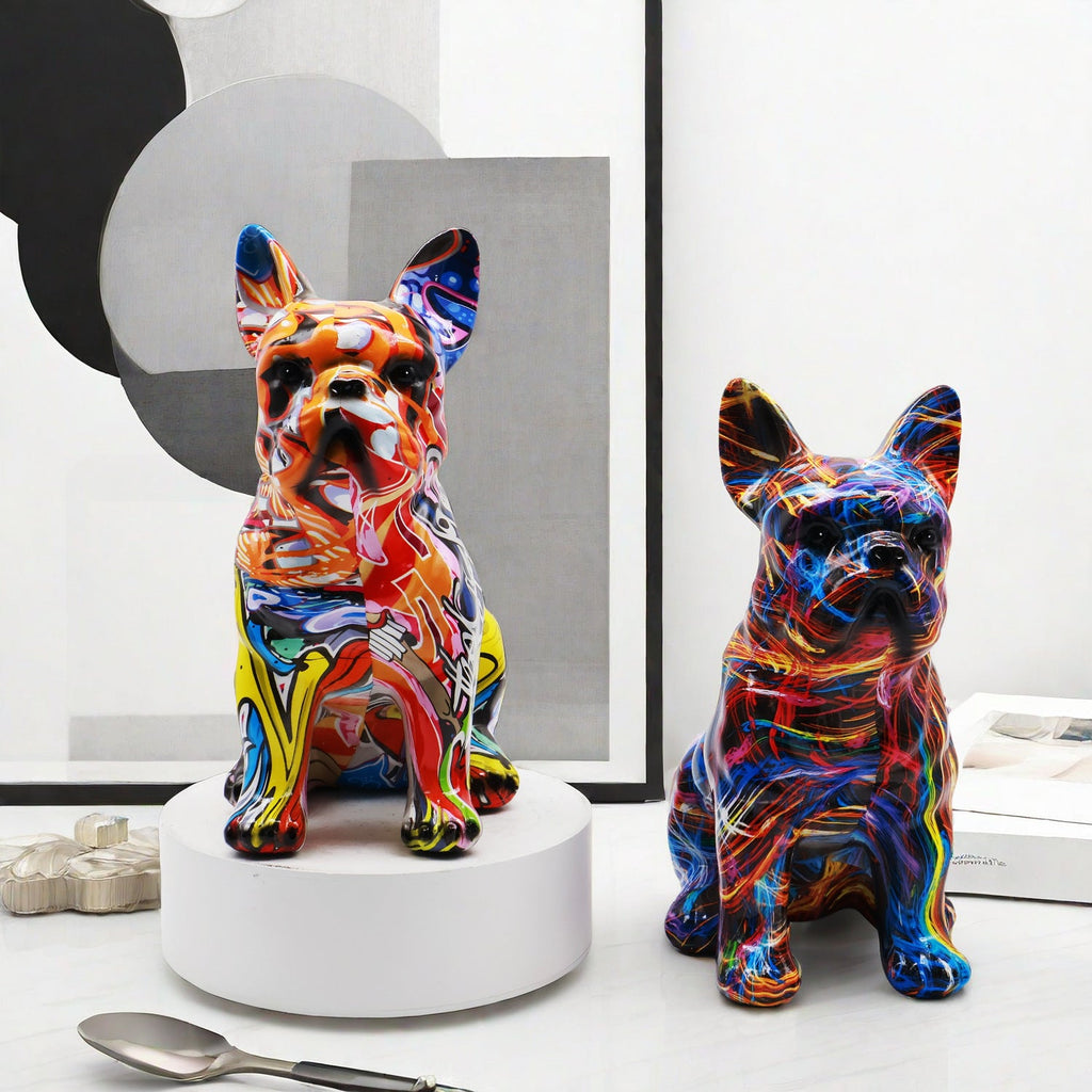 Artistically Designed Bulldog Figure | High & Bury