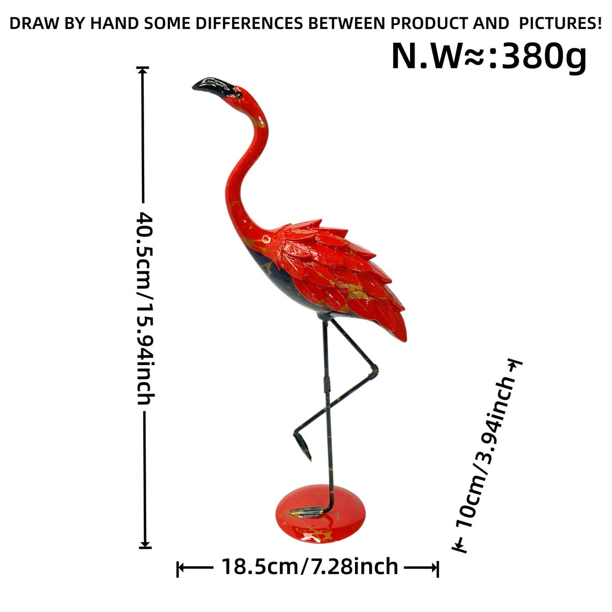 Artistically Designed Flamingo Sculpture | High & Bury
