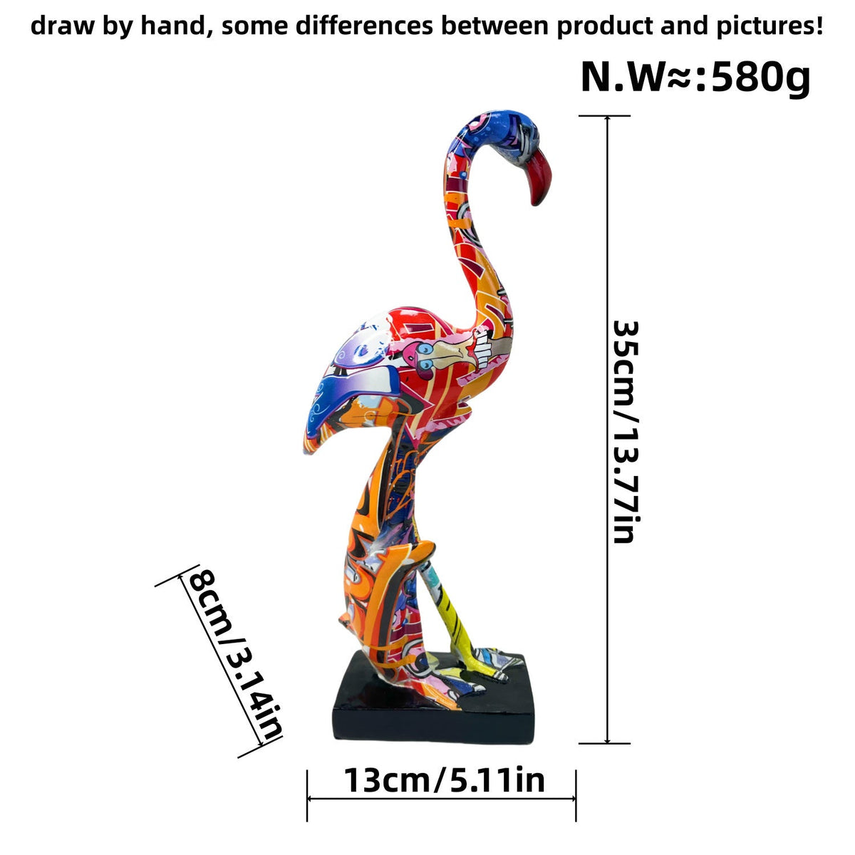 Artistically Designed Flamingo Sculpture | High & Bury