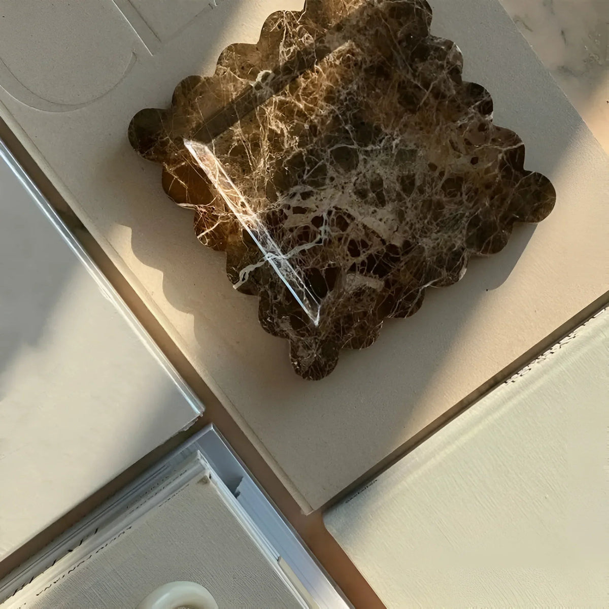 Asharno Travertine Jewellery Tray