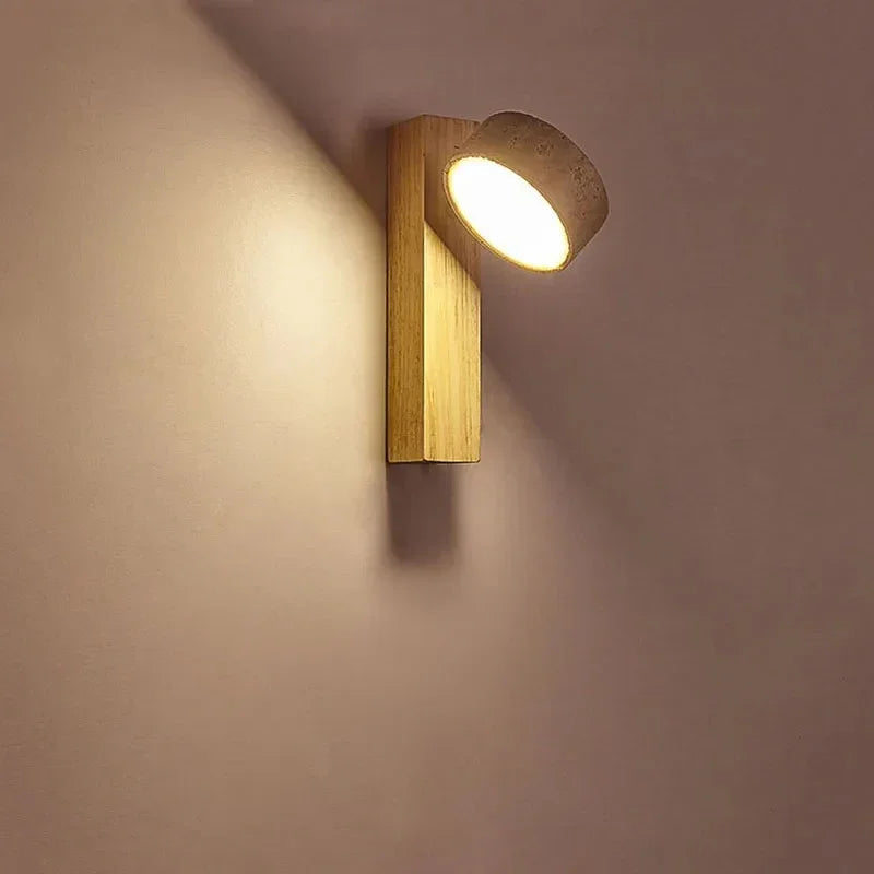 Ashhollow Travertine Wall Lamp