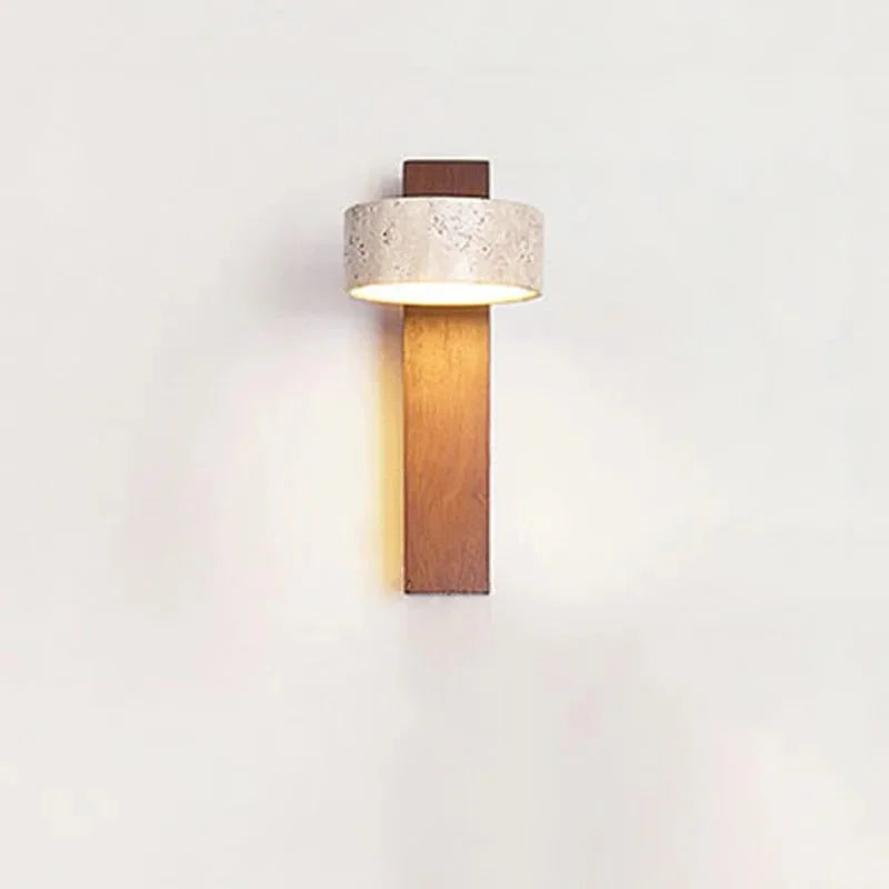Ashhollow Travertine Wall Lamp