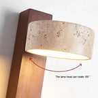 Ashhollow Travertine Wall Lamp