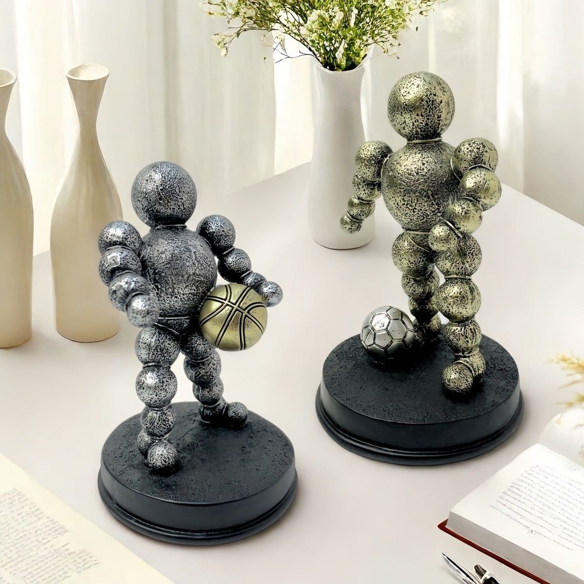 Athletic Figure Silver Bronze | High & Bury