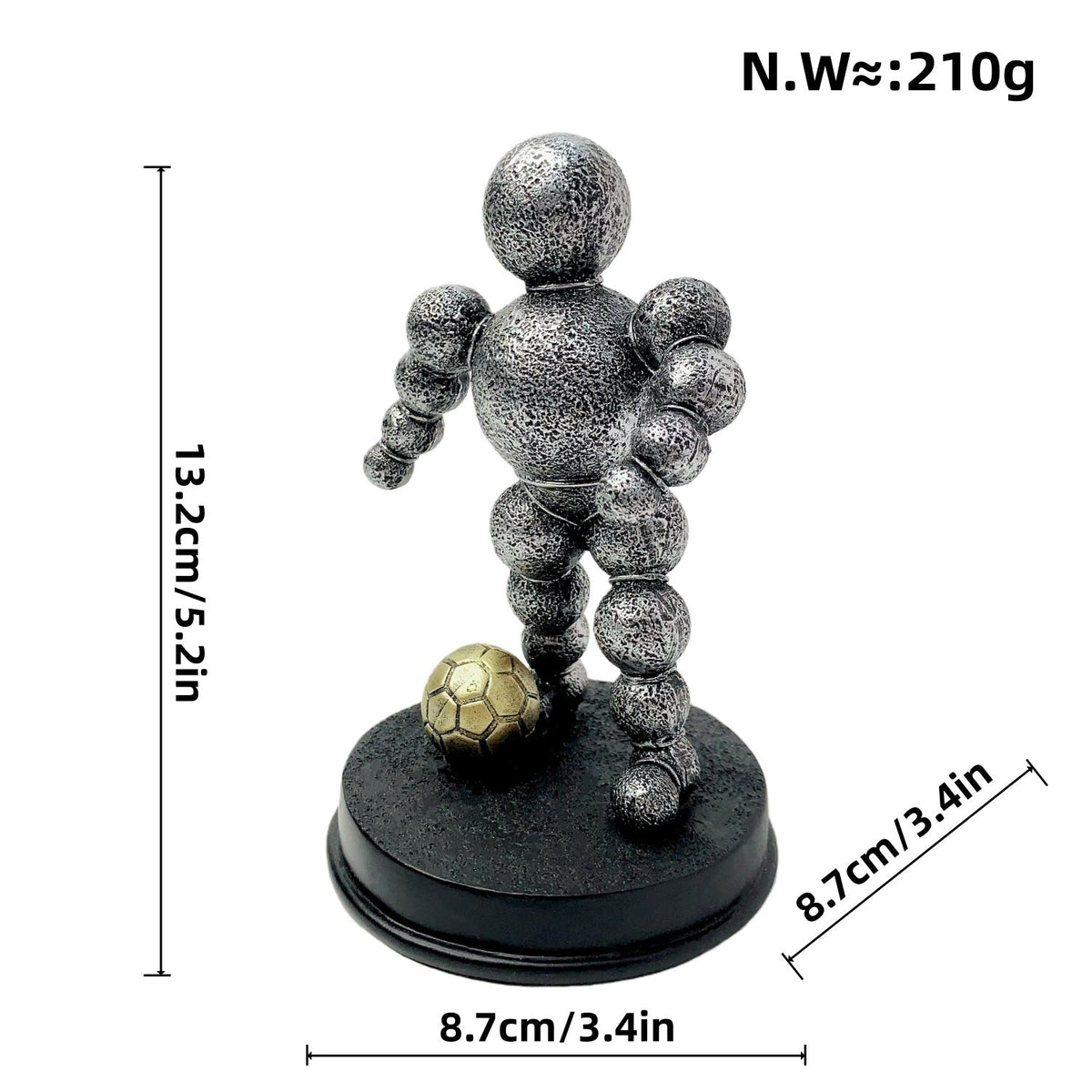Athletic Figure Silver Bronze | High & Bury