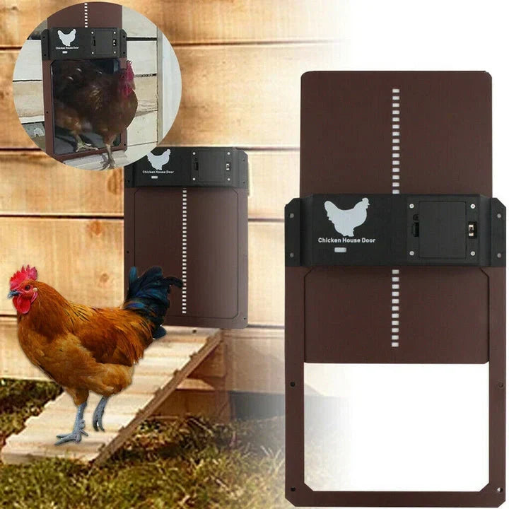 Automatic Chicken Coop Door with Light Sensor, 35 x 24 x 3.7 cm