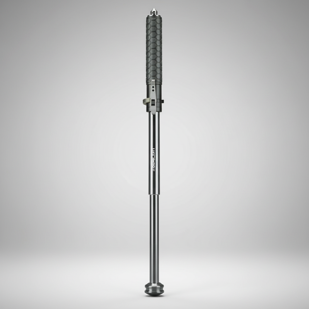 Automatic Hiking Walking Stick with LED Light, Alloy Steel, view 6