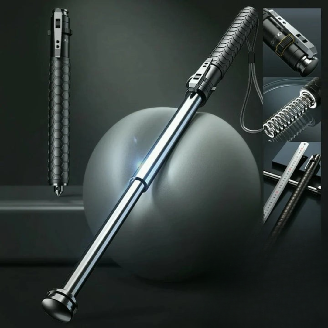 Automatic Hiking Walking Stick with LED Light, Alloy Steel, view 9