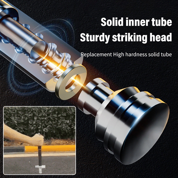 Automatically Extendable Steel Baton with Button and Safety Lock, view 5